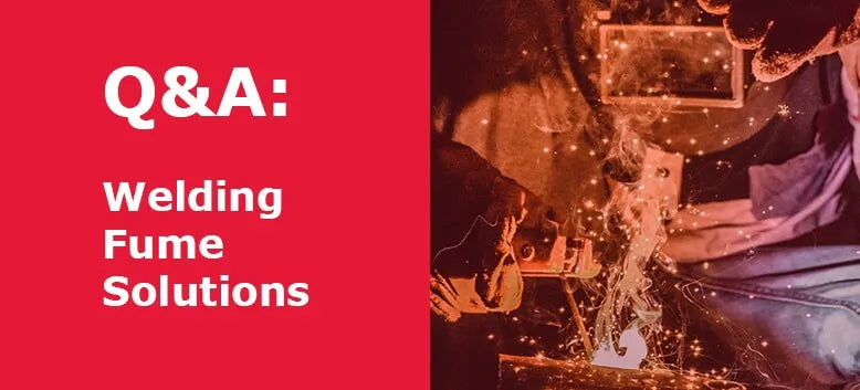 A banner for the question & answer section on welding fume solutions