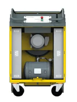 Interior image of the MobilePro showing the HEPA filters