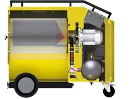 Side view of the MobilePro from Plymovent