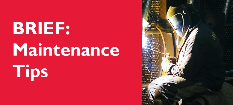 Banner for brief on maintenance tips.