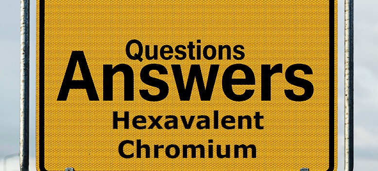 Banner to show Question and Answer for Hexalavent Chromium.