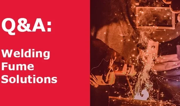 A banner for the question & answer section on welding fume solutions