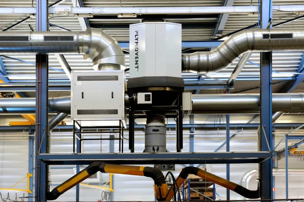 image of a grey colored Plymovent diluter system