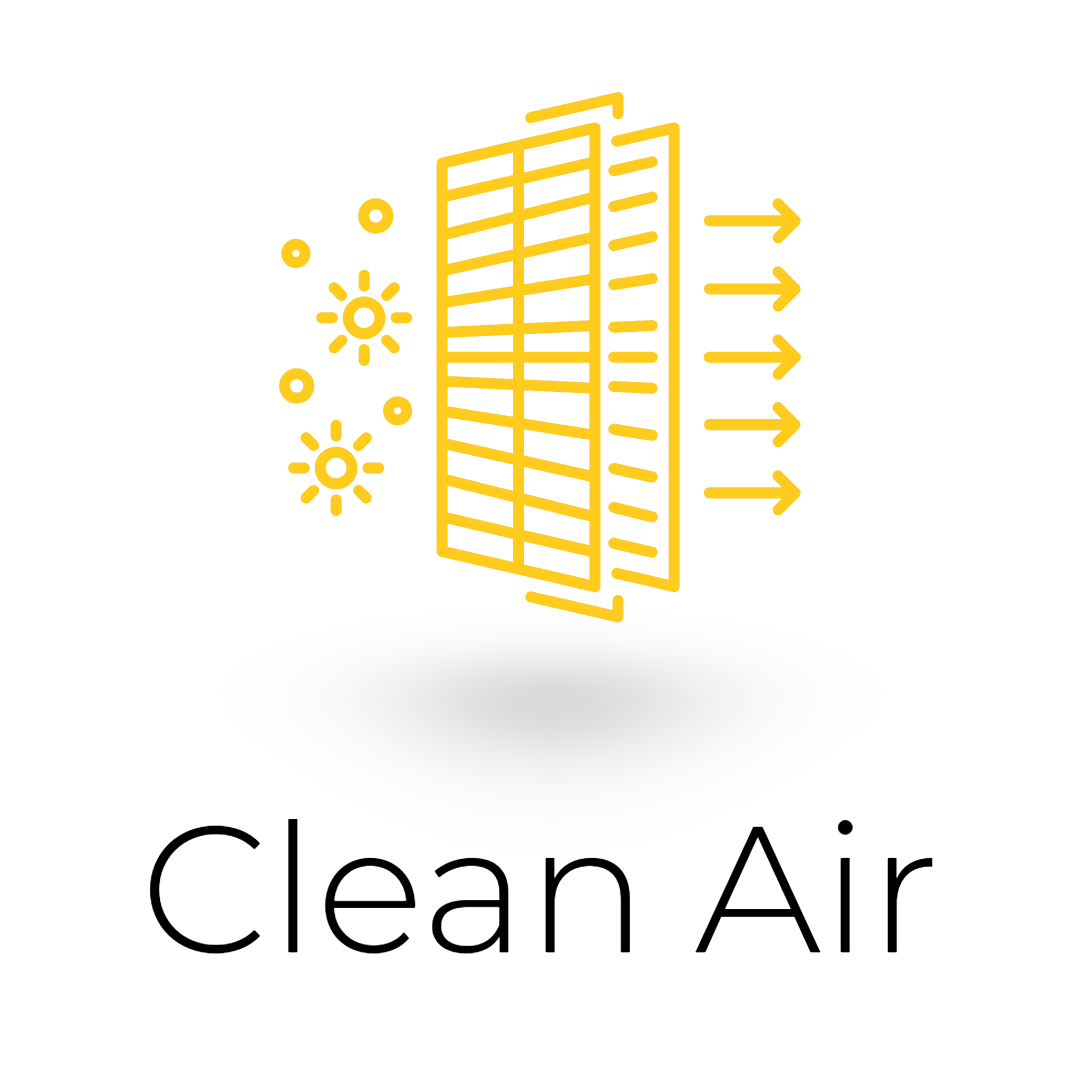 Filter with the text 'Clean Air'