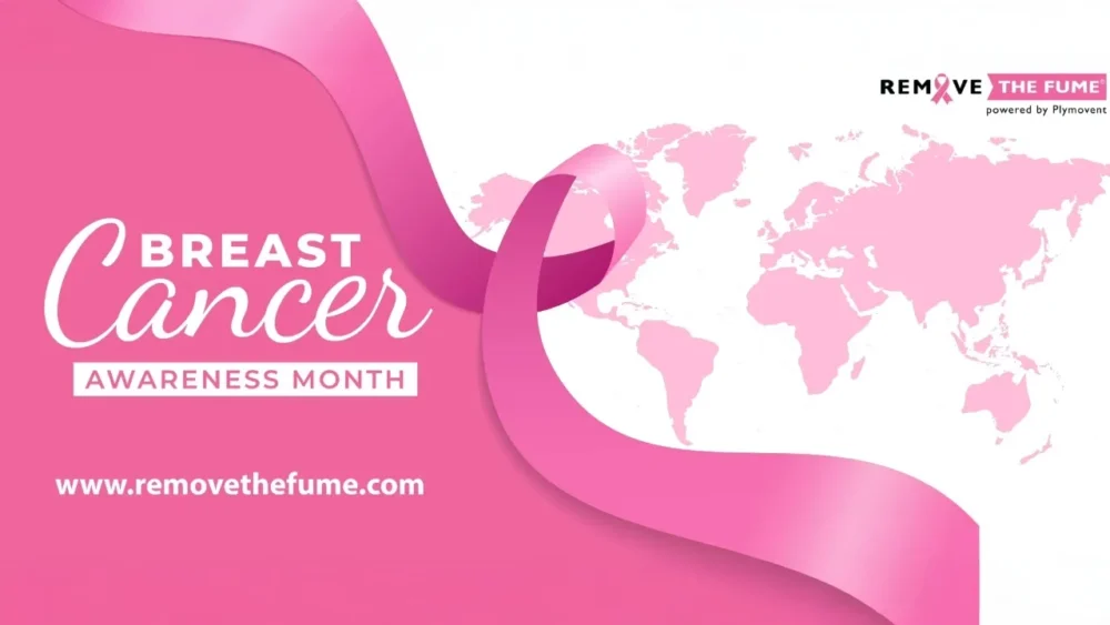 A website banner for Breast Cancer Awareness.